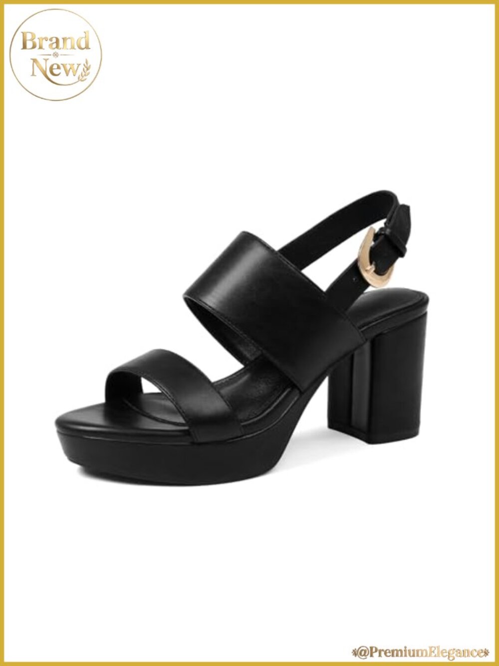 Women's Platform Heeled Sandals Ankle Strap Open Toe Chunky Block Heels Summer